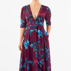 Chiffon fitted waist Dress